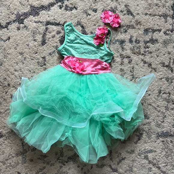 Weissman Green & Pink Ballet Dance Costume - Picture 3 of 6